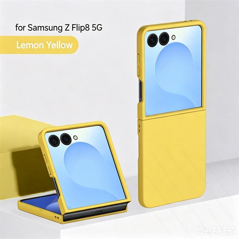 Kleurrijke Huidvriendelijke Case voor Samsung Z Flip8 5G Ultra-Dun Opvouwbare Harde Plastic Beschermhoes op Galaxy ZFlip8 Flip 8 Z8 for Samsung Z Flip8