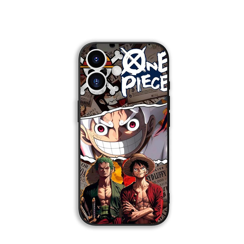 Phone Cover Luffy One Piece Roronoa Zoro Casing for Apple iPhone 16 15 14 Plus 13 12 Mini 17 Pro Max + ProMax 16E Air 15+ Case