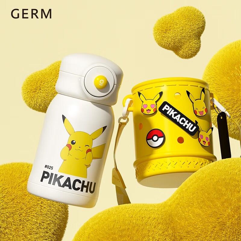 Germ Pokemon Pikachu Kids 316 Stainless Steel Insulated Bottle