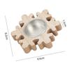 Christmas Wooden Candle Holder Snowflake Xmas Tree Candlestick 2025 Christmas Home Table Decorations Ornament New Year Gift
