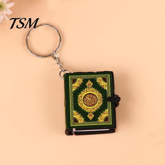 Unisex Mini Koran Arabisch Anhänger Schlüsselanhänger Tasche Auto Hängen Schlüsselanhänger Geburtstagsgeschenk