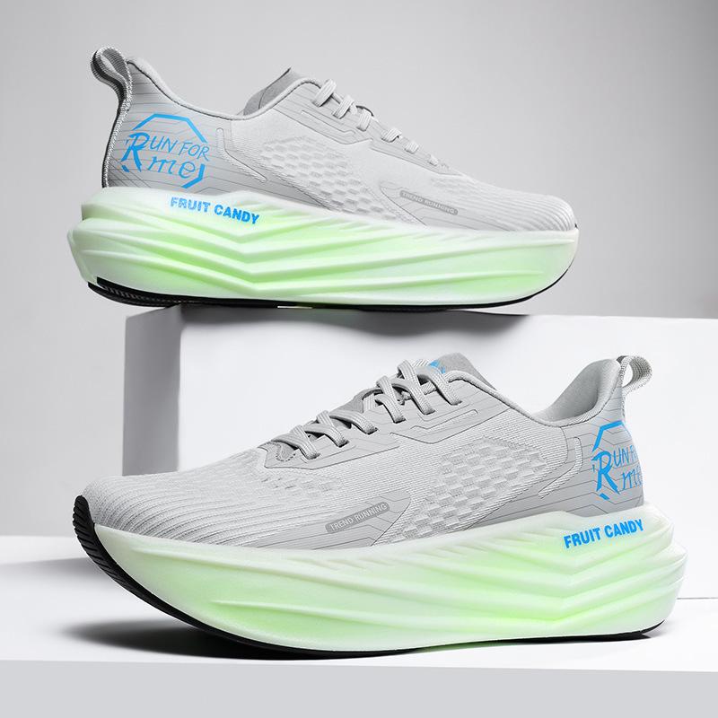 

Men s Running Shoes Breathable Lightweight Mesh Shock-absorbing Sports Casual Couple Shoes 45 зелений