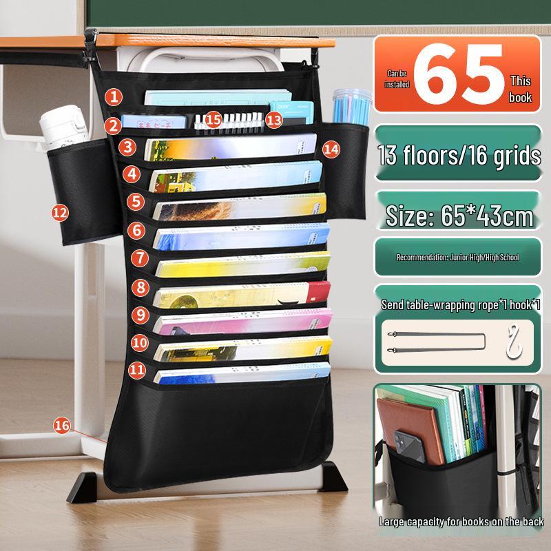 Hängende Schreibtisch-Aufbewahrungstasche für Schüler - Oberstufe & Mittelstufe