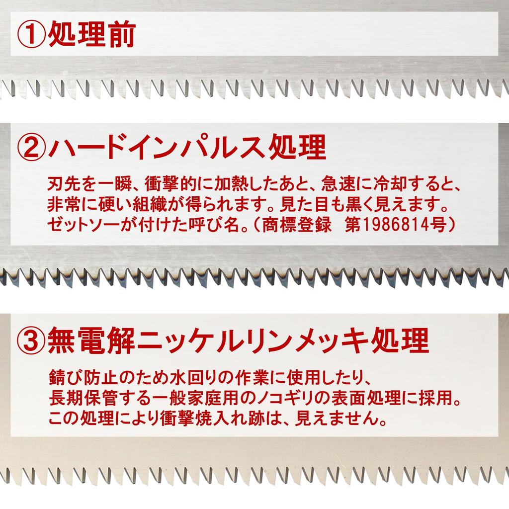 Zettosaw Z Western Waist Saw, 180mm, Carpenter's Thread, 15210