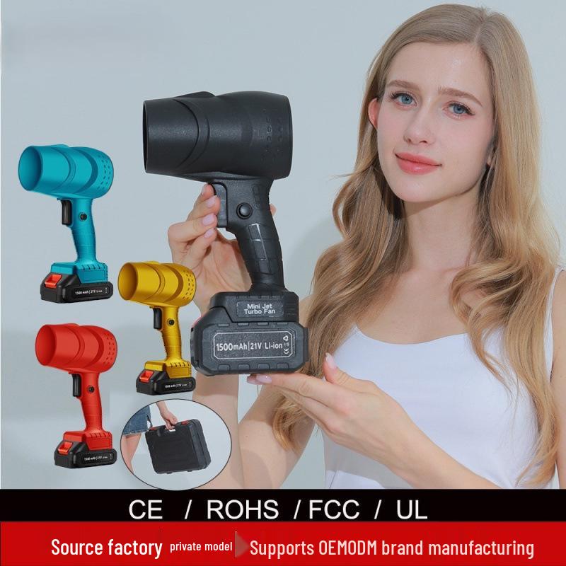 High-Power Lithium Battery Cordless Leaf & Snow Blower for Home & Car Charging
