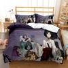 Steins; Gate Digital Printed Polyester Bedding Set for Boys and Girls Three Piece Comfortable Soft Couple Gift Bedding Set