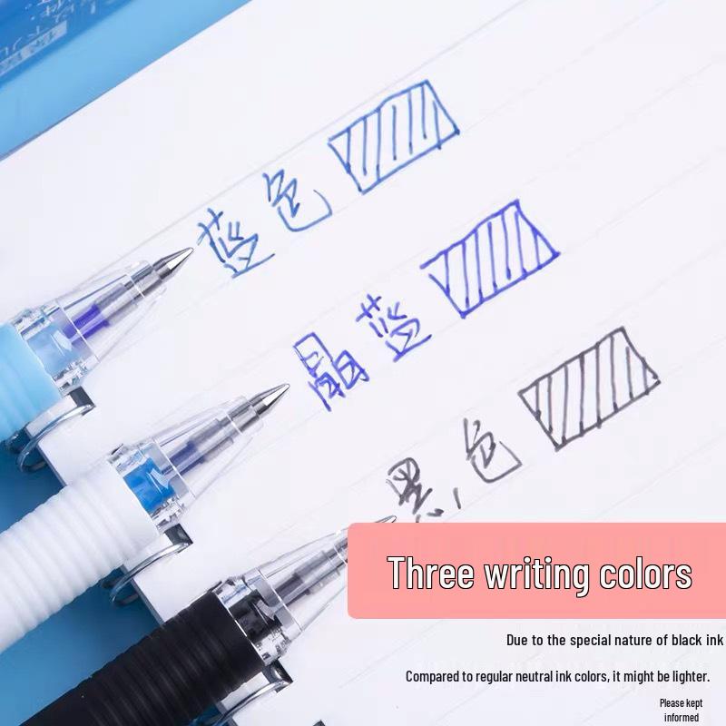 Chen&Guang AKP61115 Heat Erasable Gel Pen with 0.5 Bullet Tip - Crystal Blue & Black