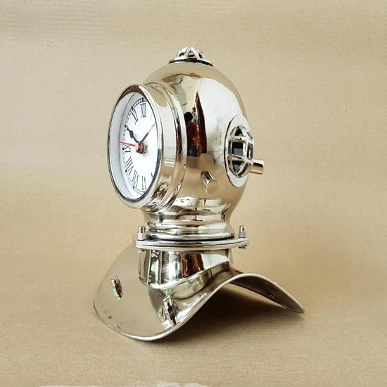 15.24 Cm Nautical Diving Helmet Clock US Navy V Mark Diving Desk Clock Scuba Diving Helmet Clock Gift