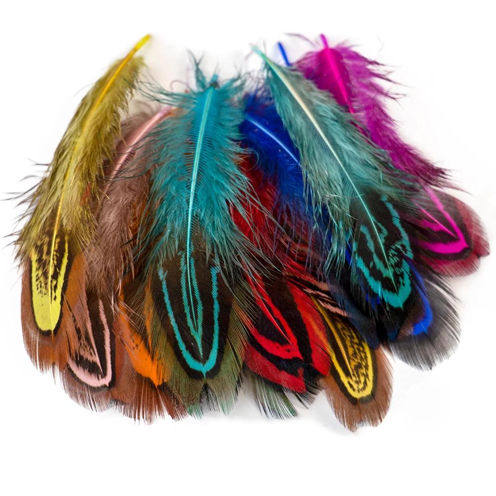 Arts & Hobbies Lake Blue 3-8 Cm Natural Guinea Fowl Feathers For Crafts Clothes Sewing Jewelry Making Decoration Pheasant Plumes Accessory 100Pcs/Pack