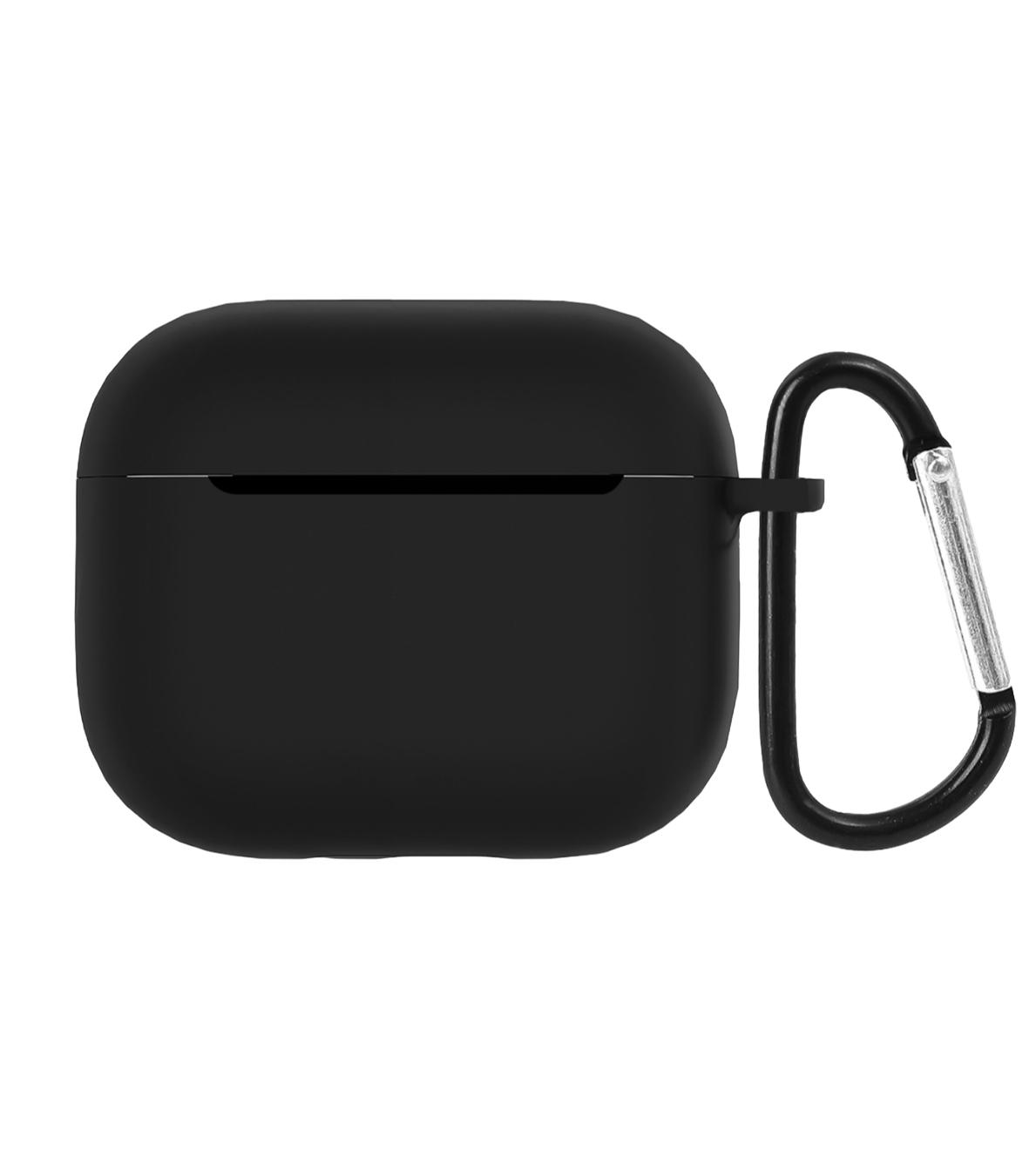 Силиконовый чехол для наушников Apple Airpods Pro 3-го поколения Защитный чехол для наушников Apple Airpods Pro3 Чехол с подвеской чёрный