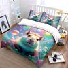 Cute Hamster Balloon Bedding Set Bedding Duvet Cover Set Duvet Cover Pillowcases (1 * Duvet Cover 2 * Pillowcases, without duvet insert)