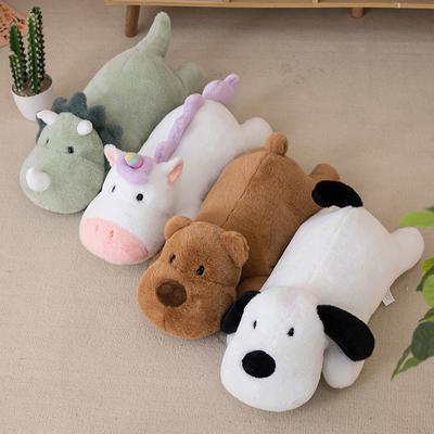 Cute Pose Bear Hugging Pillow Dog Doll Sleeping and Holding Doll Girl Plush Toy Birthday