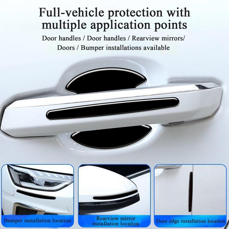 Car Door Handle Protector Anti Scratch Vehicle Door Handle Cup Protector Protective Film Sticker For Truck SUV RV Maintenance