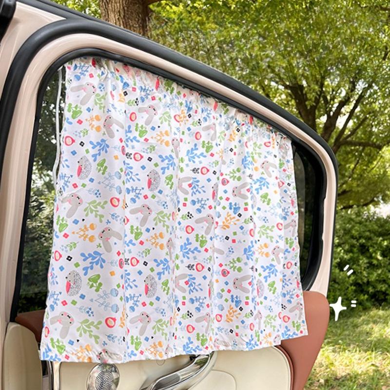 Tende Parasole Estive per Auto in Cotone Cartoon con Ventose Parasole per Auto Parasole Isolante dal Calore