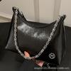 Temperament chain underarm bag women's 2025 new retro simple hand shoulder bag commuter messenger bag tide