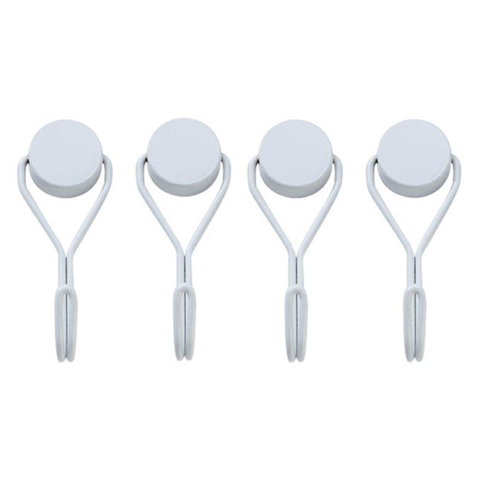 4 PCS Heavy-Duty Multipurpose Hanging Hook Wall-mounted Magnet Hook Hanger Magnetic Hooks  Bathroom