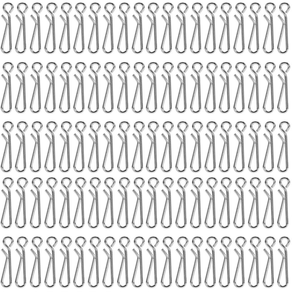100x Quick Lock open Stainless Steel Fishing Swivels Connectors (3#100pcs)