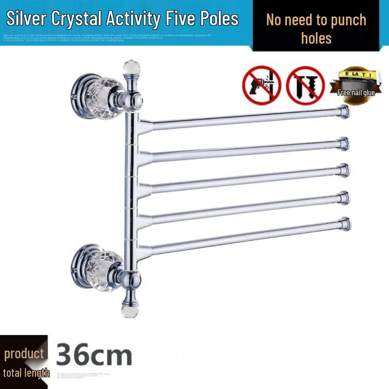 European Crystal Bathroom Towel Rack