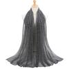 Women's Elegant Pleated Shawl Scarf, Lightweight Breathable Scarf with Beads, Versatile Sunscreen Shawl for Daily/Party