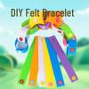 Montessori Felt Button Bracelet for Early Childhood Development - Ideal for 3-Year-Olds in Kindergarten Classrooms.