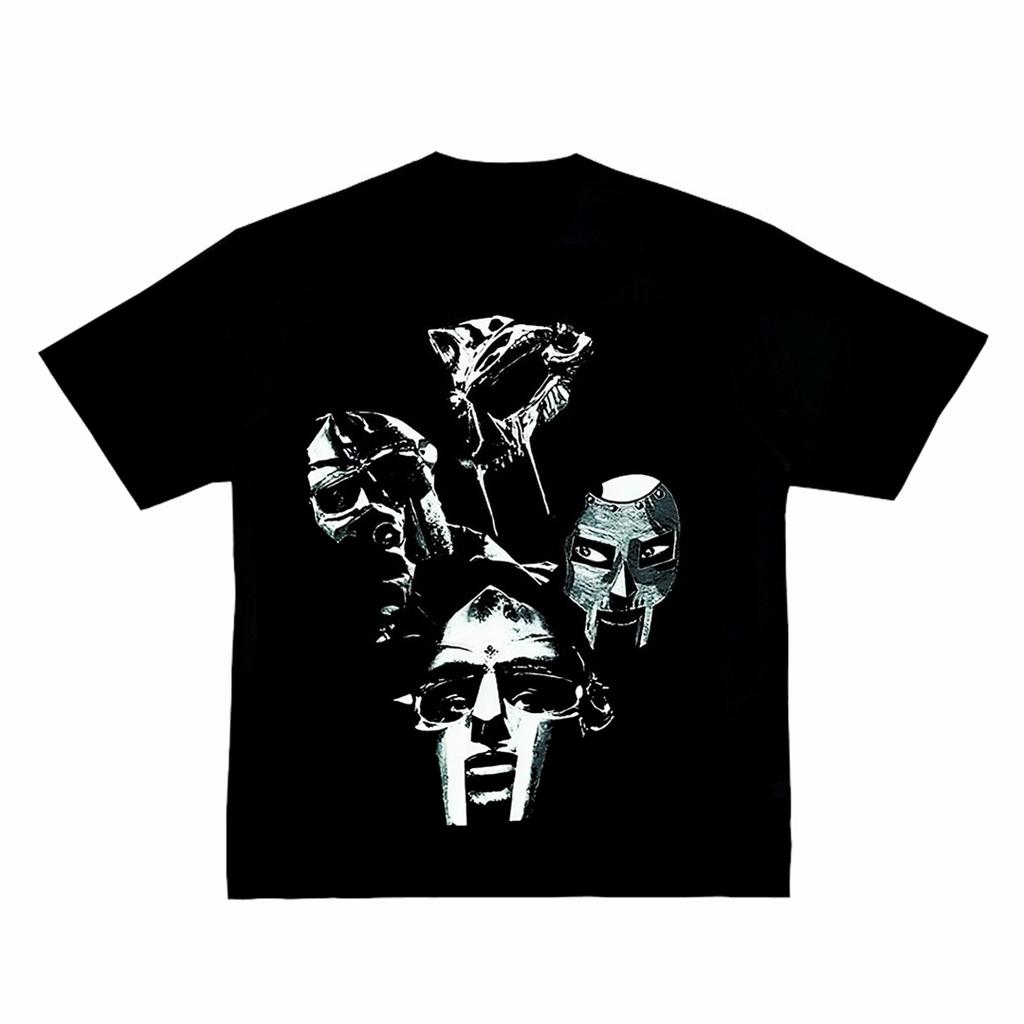 2025 Autumn and Winter Heavy Pure Cotton Trendy Brand Hip-hop Style Printed T-shirt Men's Women's Comfortable Versatile T-shirt