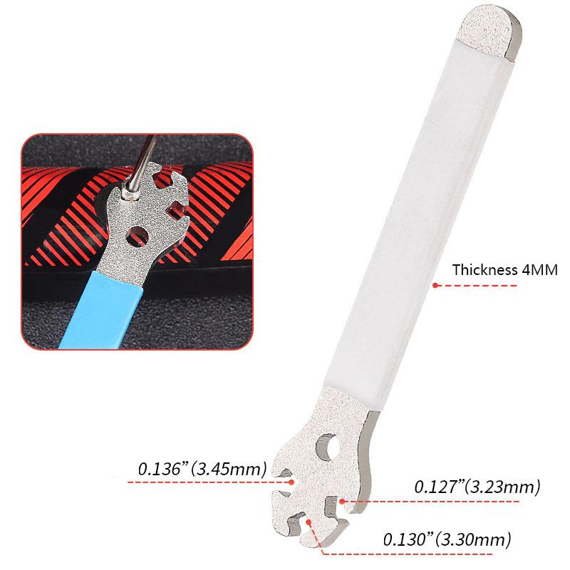 Stainless Steel Mountain Bicycle Spoke Wrench Anti-slip MTB Cycling Bike Rim Wheel Spoke Wrench Tension Correction Repair Tools