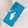 Kpop Finger Heart Phone Case For Samsung Galaxy S25 S23 S30 S8 S21 S20 FE S24 S22 Note 10 20 Plus lite Ultra