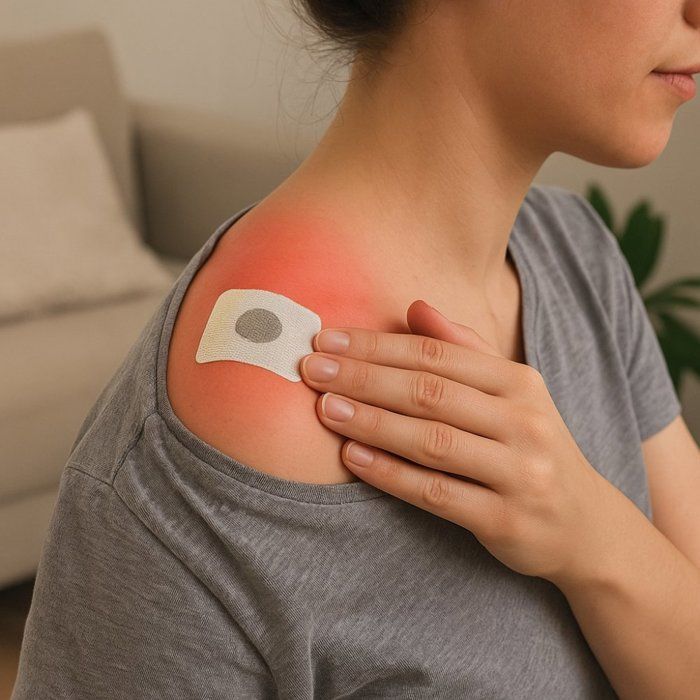 Set of 10 Magnetic Acupressure Patches – 500 Gauss Patches for Muscle Relief, Easy To Stick On Back, Shoulders or Knees
