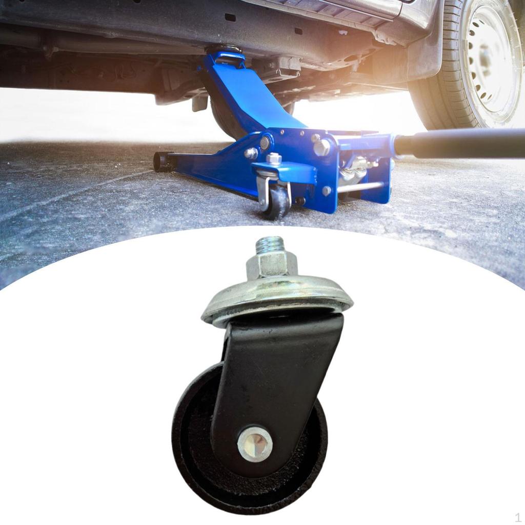 Floor Jack Caster Accessories Easy to Install Smooth Metal Spare Parts Stability Replace