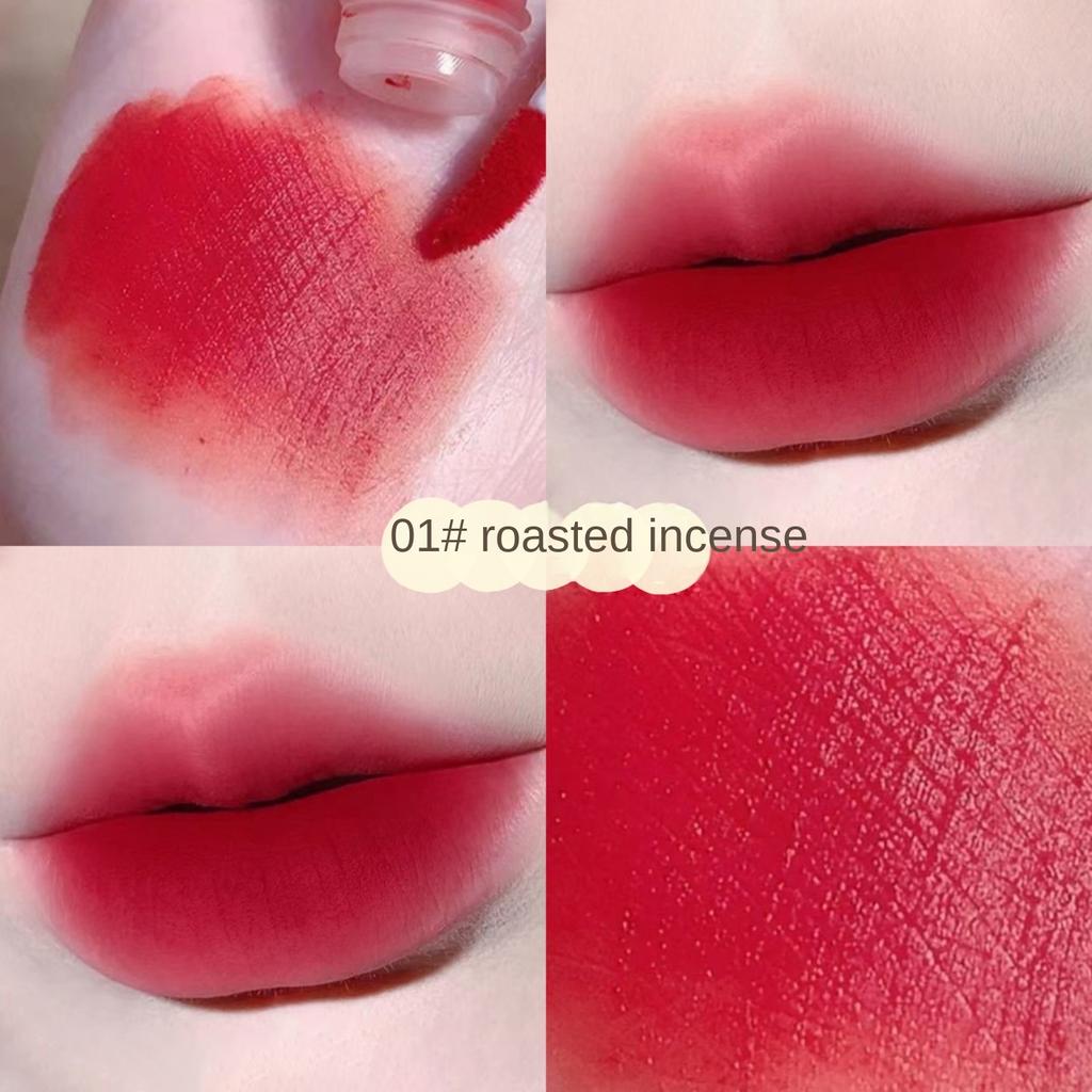 Soft Colour Velvet Lip Glaze Matte Matte Natural Makeup Holding Non-Stick Cup Vegan White Lip Glaze