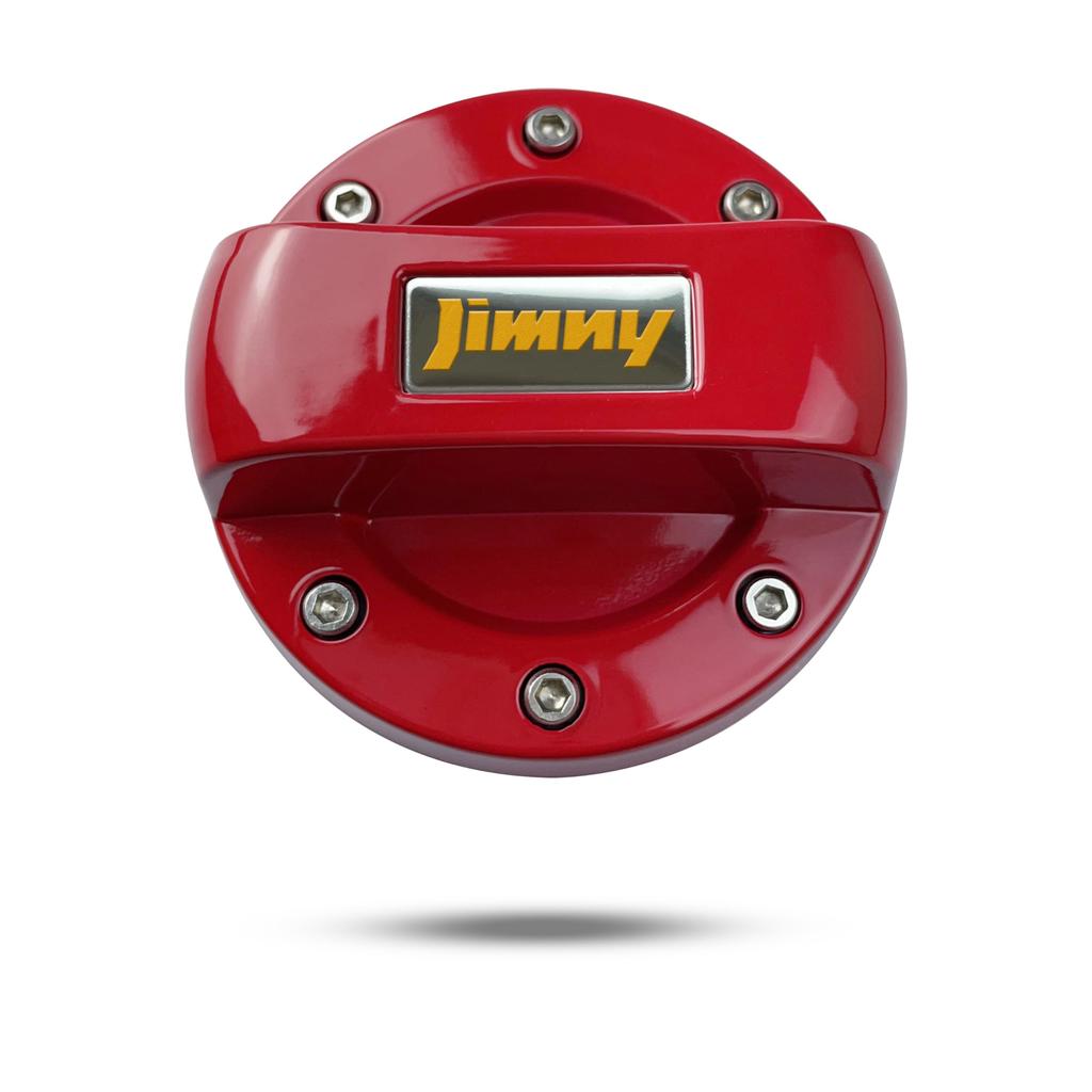 AYDMY Rare Handmade Jimny Gas Filler Cap Cover (Red) [Used]