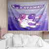Aphmau Print Tapestry, Backdrop, Easy Setup, Ideal for Bedroom, Office & Living Room, with Aesthetic Wall Hanging Decor.