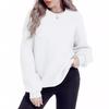 2024 Autumn/Winter Women's Solid Color Round Neck Long Sleeve Casual Loose Hoodie