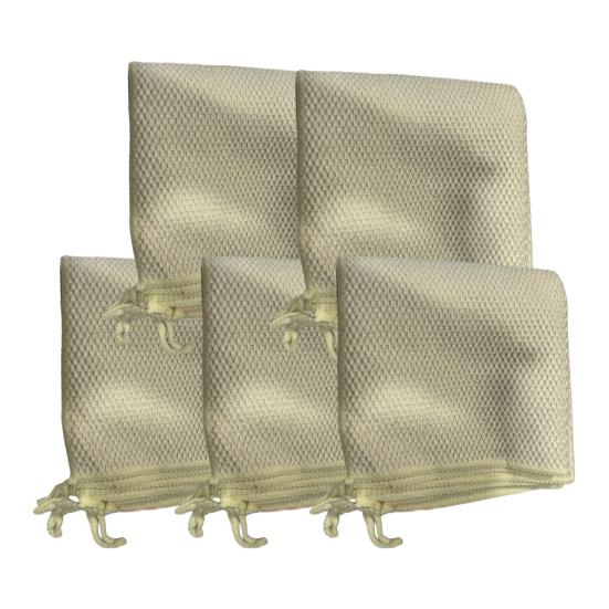 5 Pcs Kitchen Towels Solid Color Dish Towels with Lanyard Absorbent