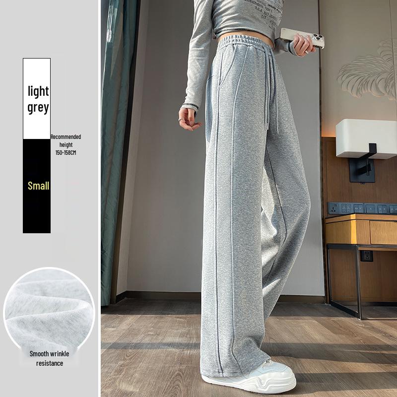 

Women s High Waist Wide Leg Casual Sweatpants - Petite Slim Fit for Autumn/Winter 2024 XL - Recommended for 121-130 jin