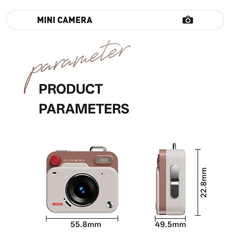 New HD CCD Retro Mini Compact Digital Camera Outdoor Photography Travel Photography Video Camera Kids Birthday Gift