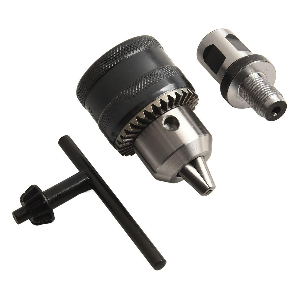B16 Taper Thread Magnetic Drill Chuck Clamping Range 1.5-13mm Clamping Range 3-16mm Clamping Range 1.5-10mm Grey As Shown
