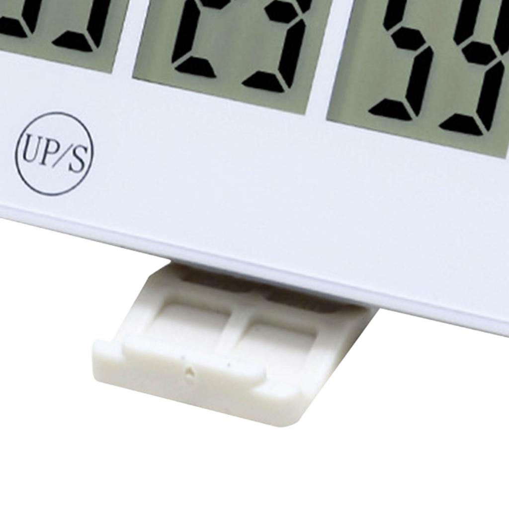 Target Timer LCD Screen Touch Key Compact Examination Timer for Study Office School Kitchen White