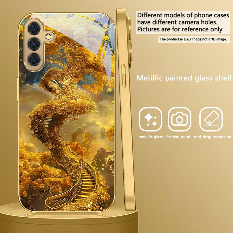 

Мифический Золотой Дракон Для Samsung A 31 32 A33 A34 35 14 A15 13 16 25 26 50 52 53 54 55 56 70 71 72 73 Золотой стеклянный чехол для телефона Galaxy A21s