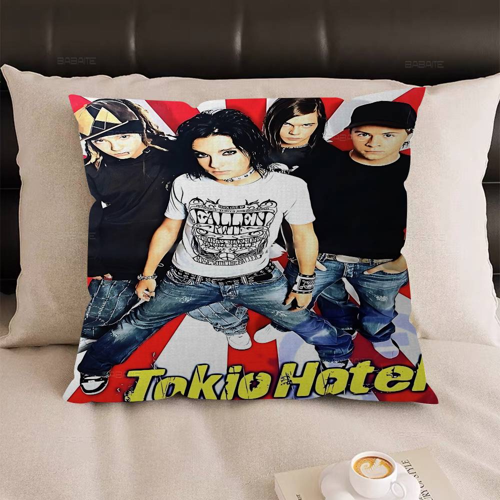 Bill Kaulitz Tom Tokio Hotel Classic Lucky Dragon Pillow Cover Sofa Cushion Cover Home Room Decoration Children Gift