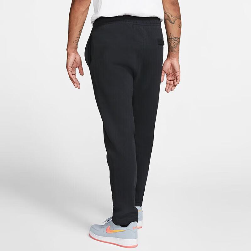Nike Men's Sweatpants Winter Knitted Fleece-Lined Straight-Leg Casual Pants