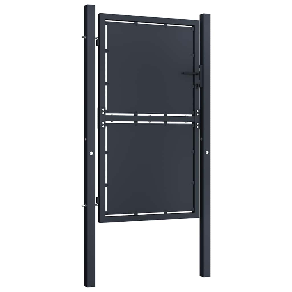 vidaXL Gartentor aus Stahl 100 x 150 cm Anthrazit
