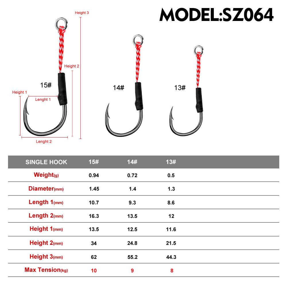 Iron Plate Single Feather Hook for Sea Fishing - Double Hook Lure