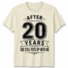 20th Wedding Unisex T Shirt Anniversary Gifts For Husband Or Wife After 20 Years
