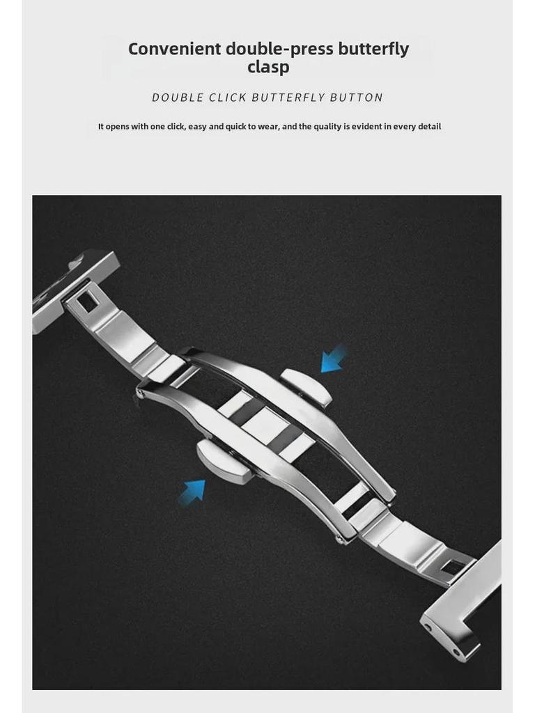 TAISIGE Men's Black Steel Quartz Watch with Square Grid Dial and Calendar