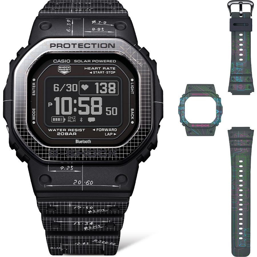 Casio G-SHOCK Men's Stainless Steel 200M Water Resistant Digital Shock Resistant Quartz Watch DW-H5600EX-1