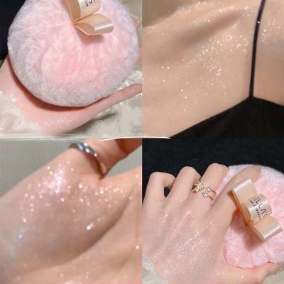 FUGU UP illuminante per il corpo, polvere illuminante glitterata, polvere flash per clavicole, polvere brillante con paillettes, 1 pezzo