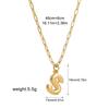 Stainless steel bubble English 26 letter necklace pendant personalized three-dimensional collarbone chain with jewelry