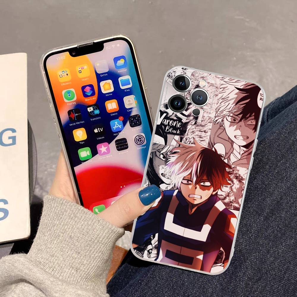 Vintage Anime My Hero A-Academia For IPhone 17 16 15 14 13 12 11 Pro Max Plus Phone Case High End Silicone