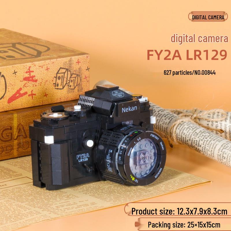 Zhegao Creative Camera Polaroid Model Building Blocks - DIY Puzzle Toy Ornament